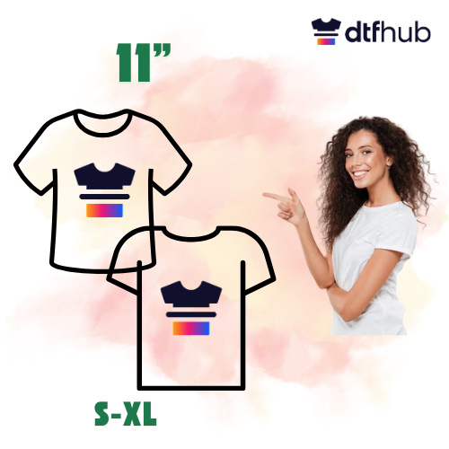 11'' S-XL Adult Size T-Shirt